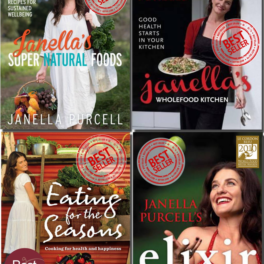 Books included

 	Super Natural Foods
 	Wholefood Kitchen
 	Eating for the Seasons
 	Elixir
